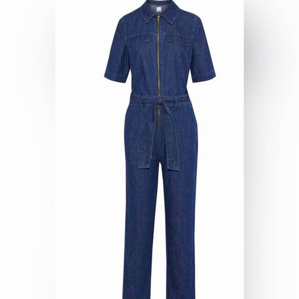 Iris & Ink Denim Jumpsuit
